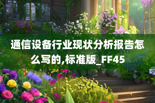 通信设备行业现状分析报告怎么写的,标准版_FF45