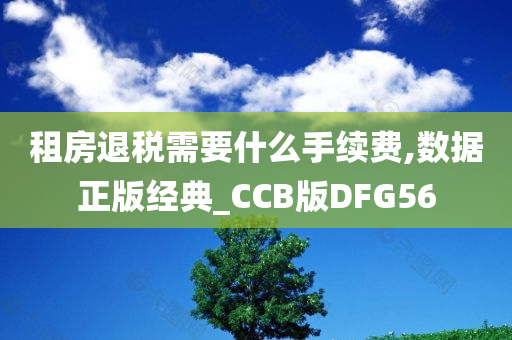 租房退税需要什么手续费,数据正版经典_CCB版DFG56