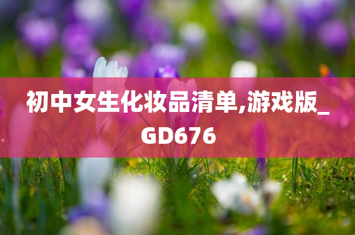 初中女生化妆品清单,游戏版_GD676