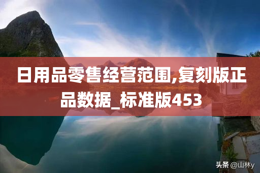 日用品零售经营范围,复刻版正品数据_标准版453