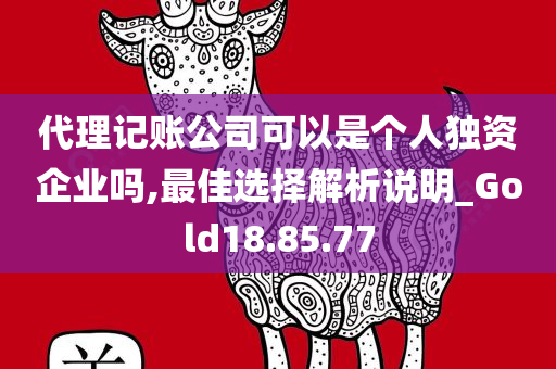 代理记账公司可以是个人独资企业吗,最佳选择解析说明_Gold18.85.77