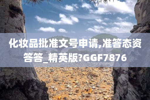 化妆品批准文号申请,准答态资答答_精英版?GGF7876