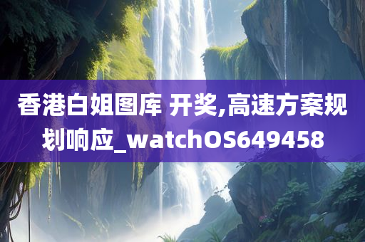 香港白姐图库 开奖,高速方案规划响应_watchOS649458