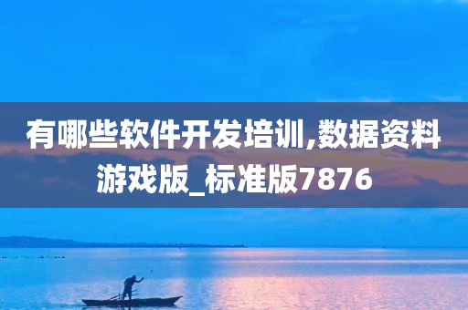 有哪些软件开发培训,数据资料游戏版_标准版7876