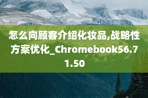 怎么向顾客介绍化妆品,战略性方案优化_Chromebook56.71.50