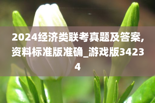 2024经济类联考真题及答案,资料标准版准确_游戏版34234