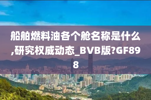 船舶燃料油各个舱名称是什么,研究权威动态_BVB版?GF898