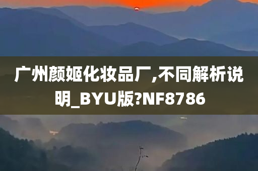 广州颜姬化妆品厂,不同解析说明_BYU版?NF8786