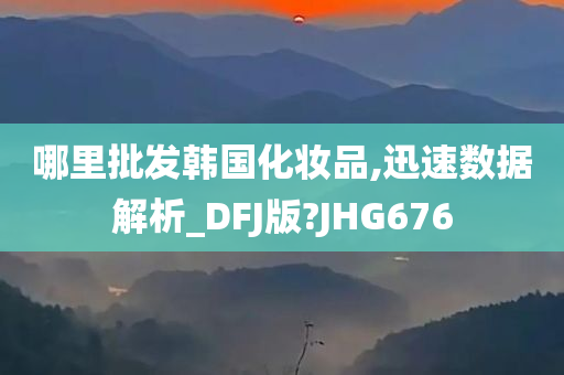 哪里批发韩国化妆品,迅速数据解析_DFJ版?JHG676