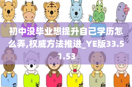 初中没毕业想提升自己学历怎么弄,权威方法推进_YE版33.51.53