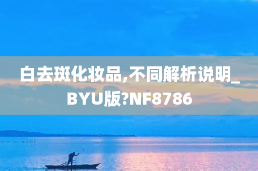 白去斑化妆品,不同解析说明_BYU版?NF8786