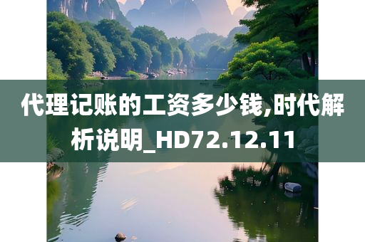 代理记账的工资多少钱,时代解析说明_HD72.12.11