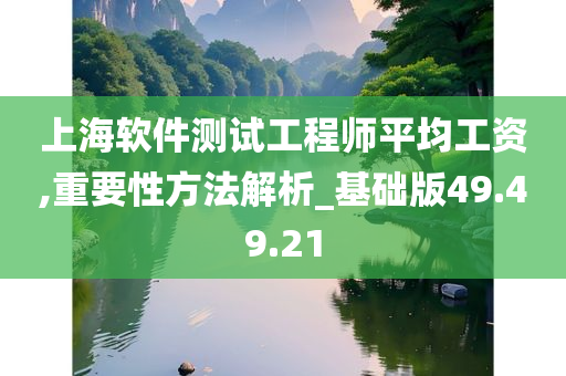 上海软件测试工程师平均工资,重要性方法解析_基础版49.49.21