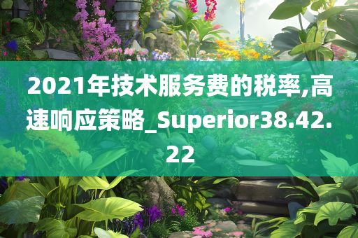 2021年技术服务费的税率,高速响应策略_Superior38.42.22