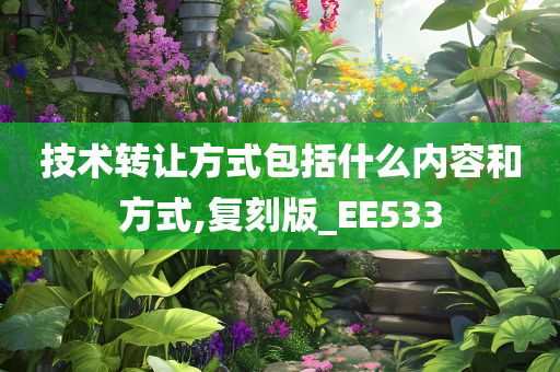 技术转让方式包括什么内容和方式,复刻版_EE533