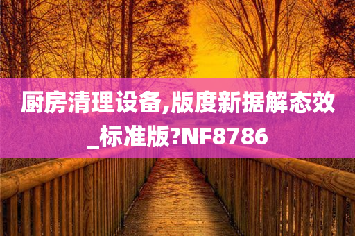 厨房清理设备,版度新据解态效_标准版?NF8786