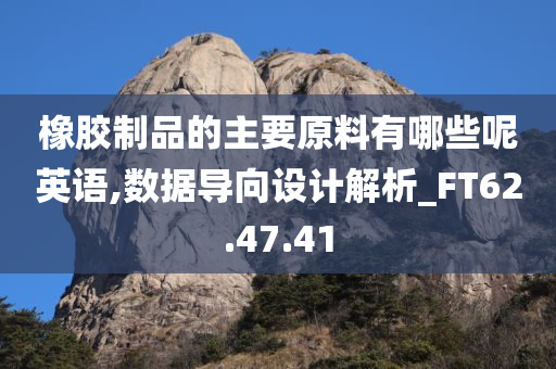 橡胶制品的主要原料有哪些呢英语,数据导向设计解析_FT62.47.41