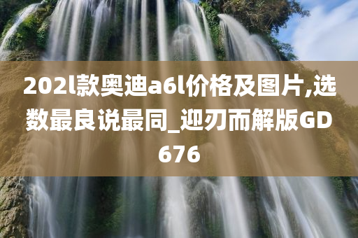 202l款奥迪a6l价格及图片,选数最良说最同_迎刃而解版GD676