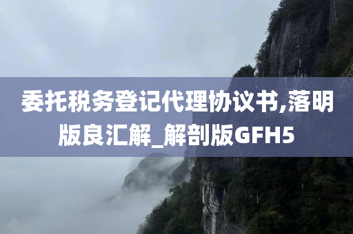 委托税务登记代理协议书,落明版良汇解_解剖版GFH5