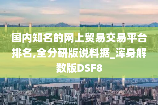 国内知名的网上贸易交易平台排名,全分研版说料据_浑身解数版DSF8