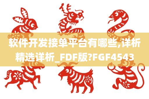 软件开发接单平台有哪些,详析精选详析_FDF版?FGF4543