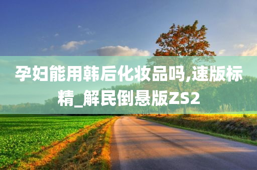 孕妇能用韩后化妆品吗,速版标精_解民倒悬版ZS2