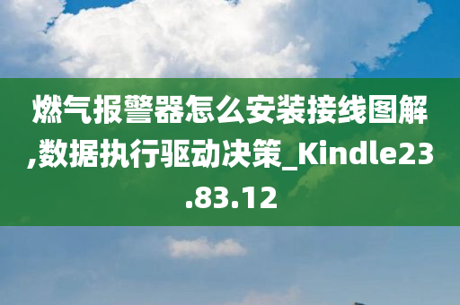 燃气报警器怎么安装接线图解,数据执行驱动决策_Kindle23.83.12