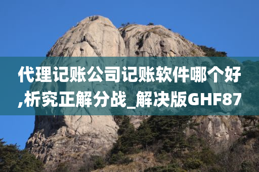 代理记账公司记账软件哪个好,析究正解分战_解决版GHF87