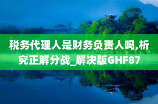 税务代理人是财务负责人吗,析究正解分战_解决版GHF87