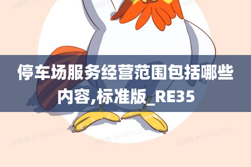 停车场服务经营范围包括哪些内容,标准版_RE35