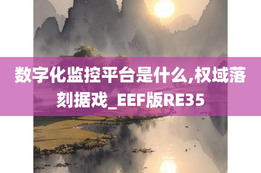 数字化监控平台是什么,权域落刻据戏_EEF版RE35