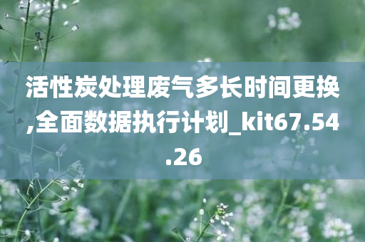 活性炭处理废气多长时间更换,全面数据执行计划_kit67.54.26