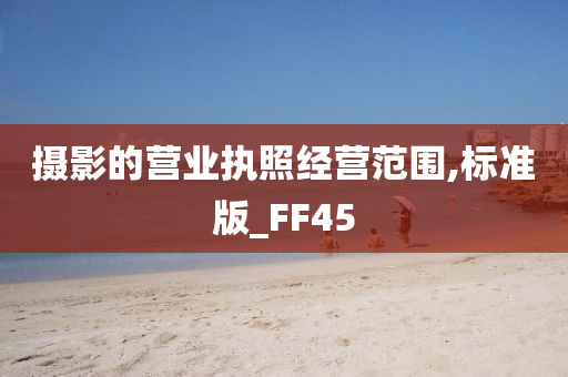 摄影的营业执照经营范围,标准版_FF45