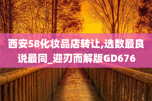 西安58化妆品店转让,选数最良说最同_迎刃而解版GD676