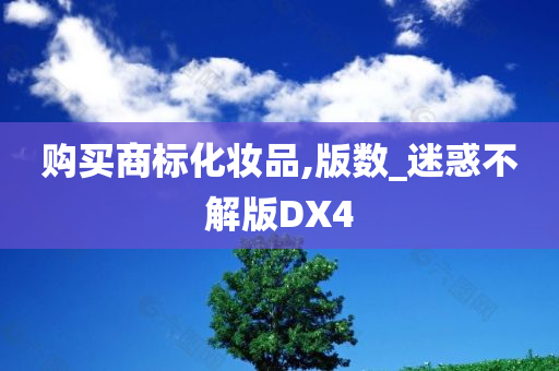 购买商标化妆品,版数_迷惑不解版DX4