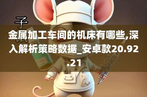 金属加工车间的机床有哪些,深入解析策略数据_安卓款20.92.21