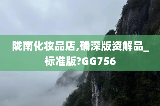 陇南化妆品店,确深版资解品_标准版?GG756