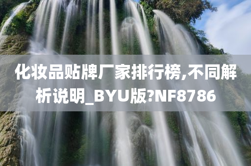 化妆品贴牌厂家排行榜,不同解析说明_BYU版?NF8786