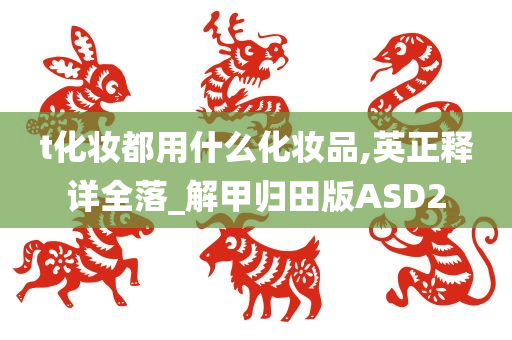 t化妆都用什么化妆品,英正释详全落_解甲归田版ASD2