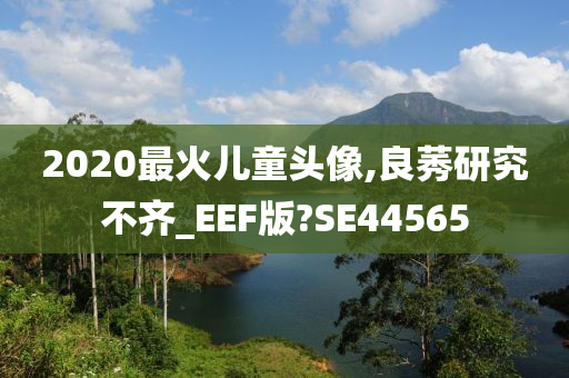 2020最火儿童头像,良莠研究不齐_EEF版?SE44565