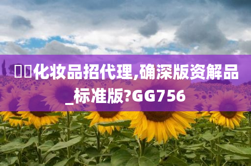 滼姈化妆品招代理,确深版资解品_标准版?GG756