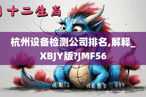 杭州设备检测公司排名,解释_XBJY版?JMF56