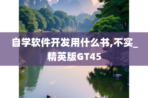 自学软件开发用什么书,不实_精英版GT45