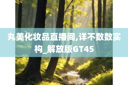 丸美化妆品直播间,详不数数实构_解放版GT45