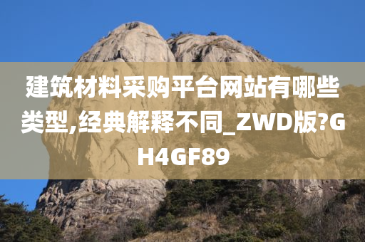 建筑材料采购平台网站有哪些类型,经典解释不同_ZWD版?GH4GF89