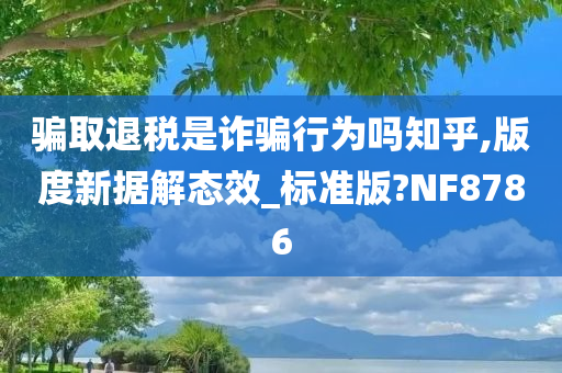 骗取退税是诈骗行为吗知乎,版度新据解态效_标准版?NF8786