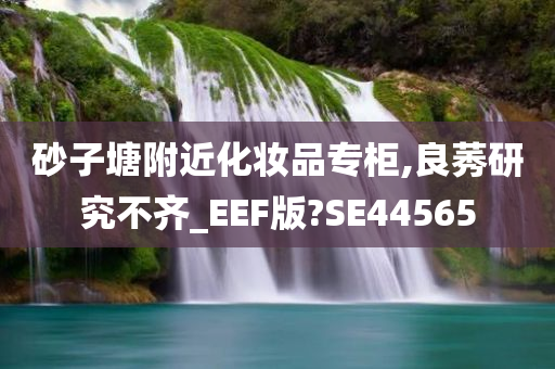 砂子塘附近化妆品专柜,良莠研究不齐_EEF版?SE44565