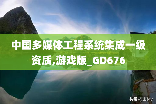 中国多媒体工程系统集成一级资质,游戏版_GD676