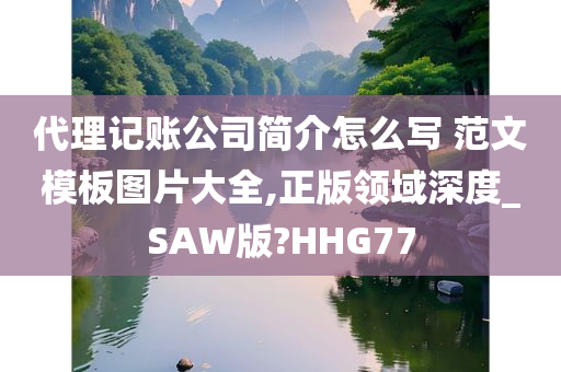 代理记账公司简介怎么写 范文模板图片大全,正版领域深度_SAW版?HHG77