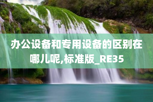 办公设备和专用设备的区别在哪儿呢,标准版_RE35